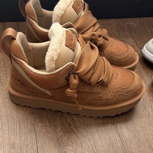 UGG Tan Shearling Lined Sneakers